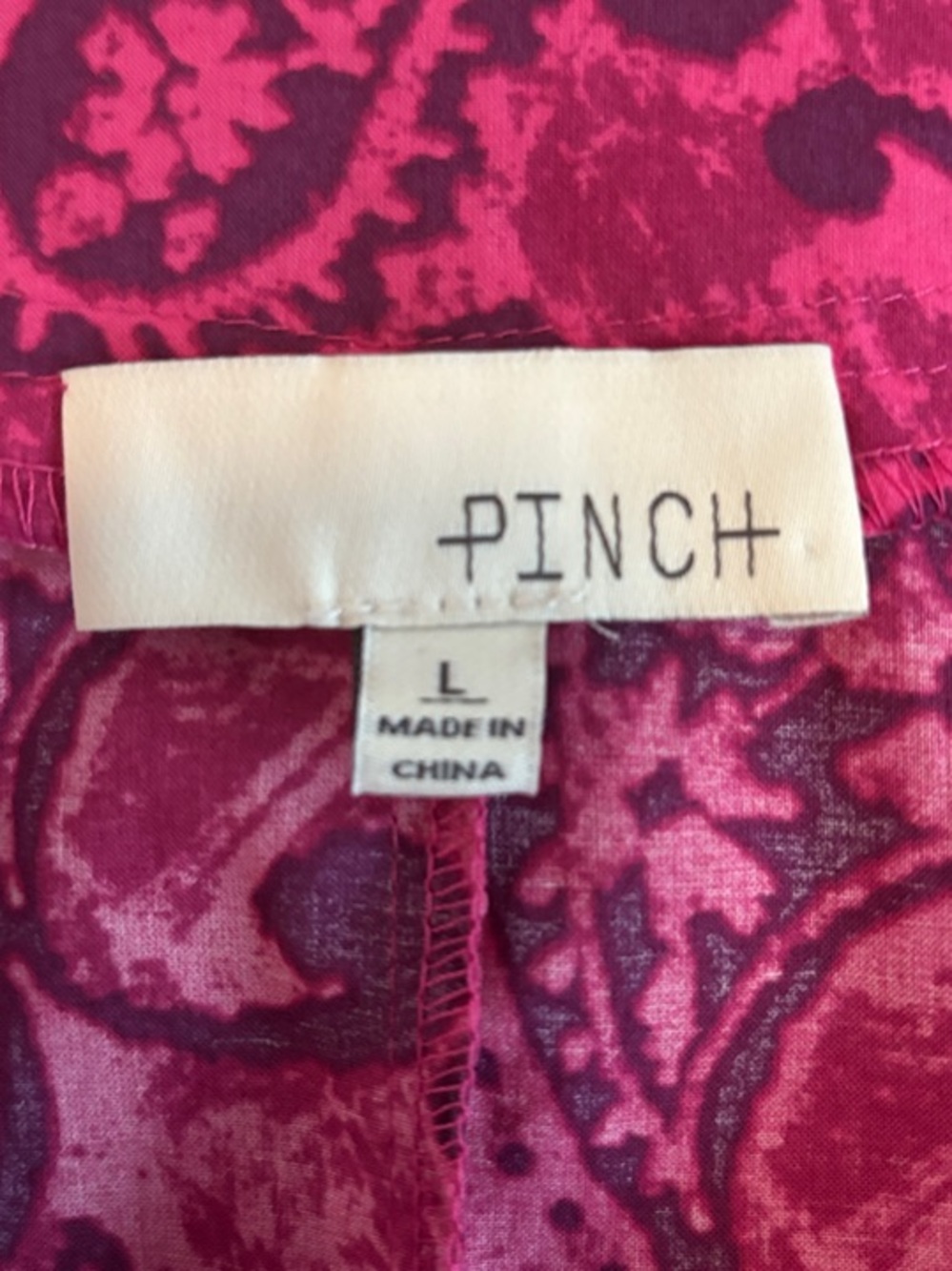 Pinch Pink Paisley Floral-Print Puff Sleeve Midi Dress - Picture 2 of 6